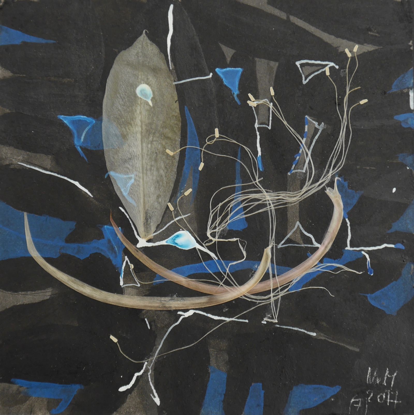 K.d.N.Serie Collageblau15x152017